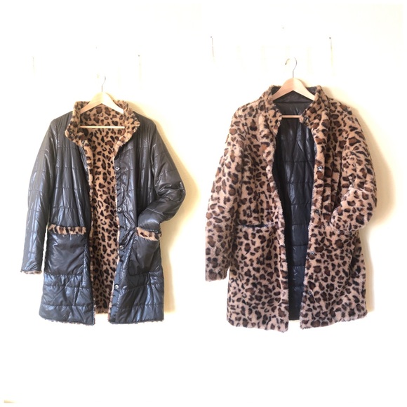 Jackets & Blazers - Reversible Two Way Puffy/Fur Coat